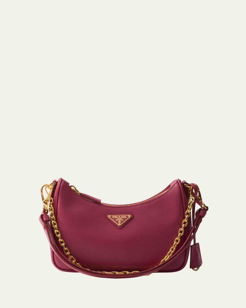 Re-Edition Saffiano Leather Shoulder Bag